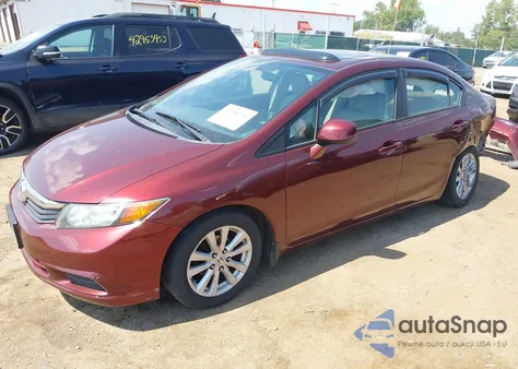 2012 Honda Civic Ex-L from USA, damaged, VIN 19XFB2F9XCE045125